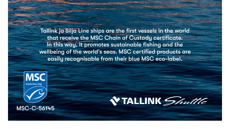 MSC-certifikat Tallink Silja