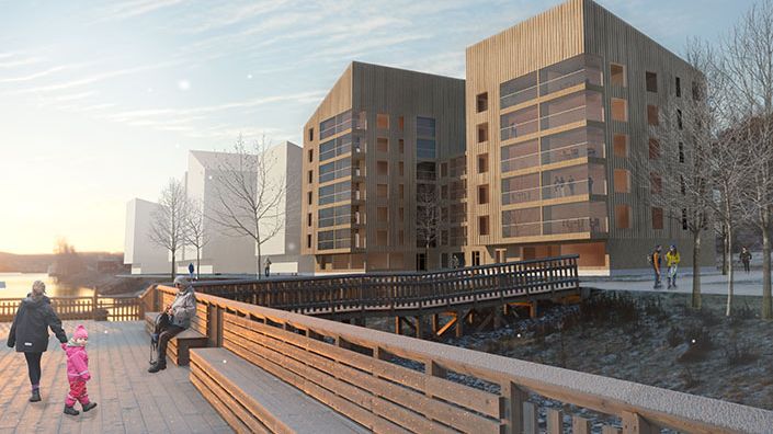 HSB planerar att bygga bostadsrätter på Varvskajen i Örnsköldsvik