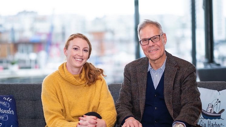 Therese Lindblom, elektroingenjör och Lennart Brunnberg, mekanikingenjör på Berotec.