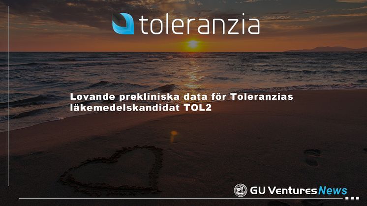 Lovande prekliniska data för Toleranzias läkemedelskandidat TOL2