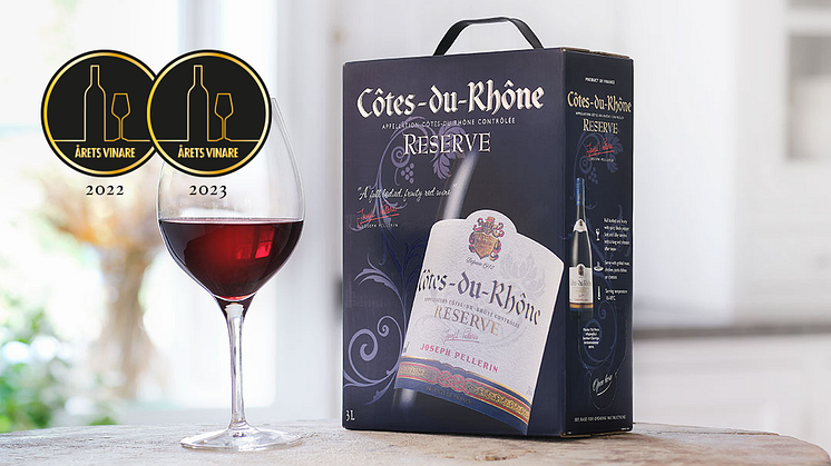 För andra året i rad tar Côtes-du-Rhône Reserve hem titeln som "Årets Röda Box".