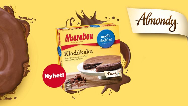 Almondy utmanar i nytt produktsegment – lanserar nyheten Marabou Kladdkaka