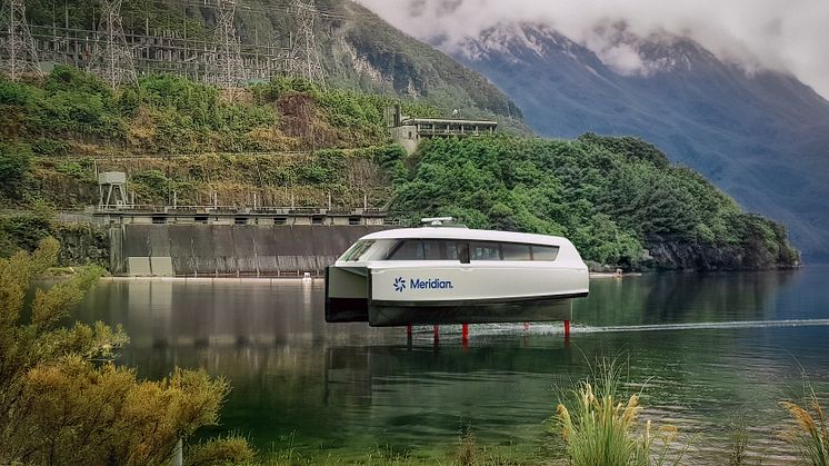 新西兰最美湖泊将迎来世界上第一艘电动飞行渡轮。
