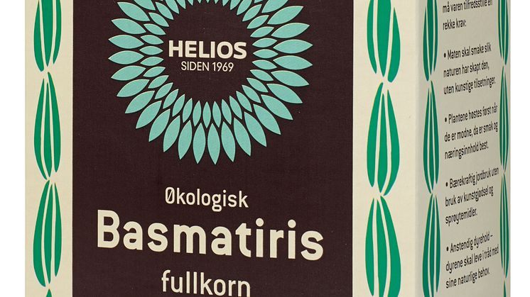 Helios basmatiris fullkorn økologisk 700 g