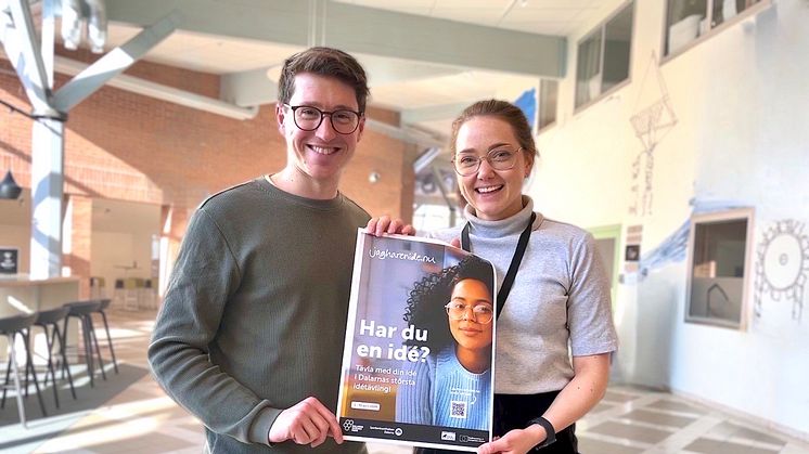 Dalarnas största idétävling drar igång igen den 1 april. Jacob Ode och Felicia Dakkour är ansvariga för tävlingen för jagharenidé.nu i Dalarna.