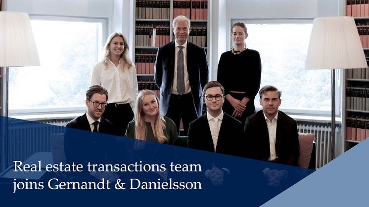 Real estate transactions team joins Gernandt & Danielsson