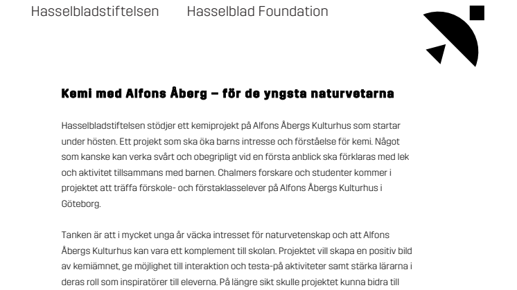 ​Kemi med Alfons Åberg – för de yngsta naturvetarna