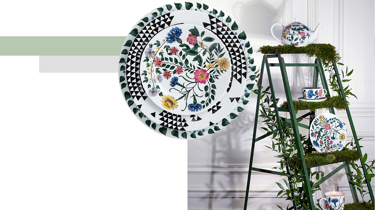 The decors of the Rosenthal "Magic Garden" collection show the evolution from seed to blossom.