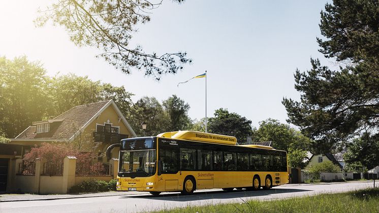 Skånetrafiken har lyckats sätta in extra bussar där många väljer att resa samtidigt.