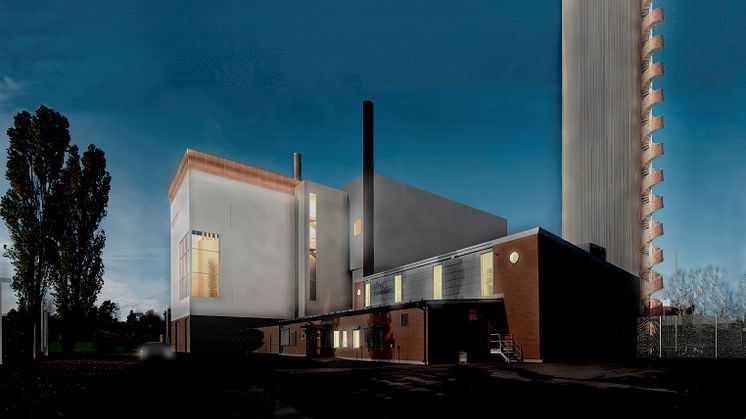 Thomas Betong ar levererat 1000 kubikmeter klimatförbättrad betong till Brixly och utbyggnaden av det femtio meter höga värmeverket i Säffle.