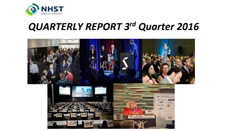NHST Media Group - Quarterly Report 3rd quarter 2016