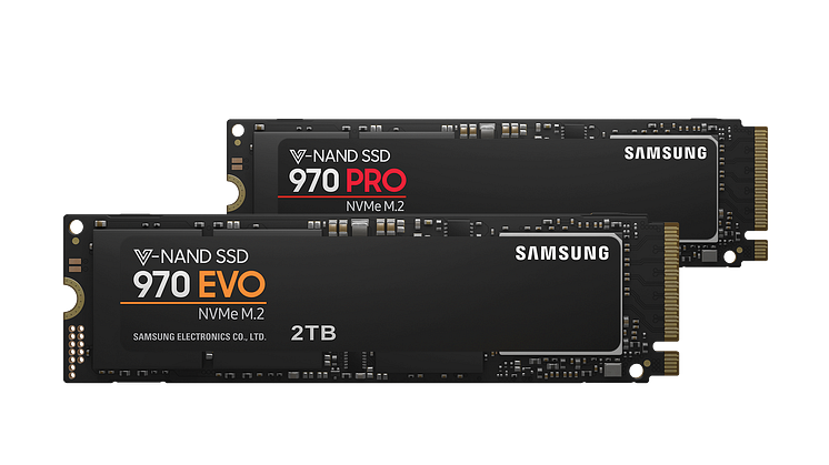 Samsung sætter nye præstationsstandarder for NVMe SSD’er med de nye 970 PRO og EVO 