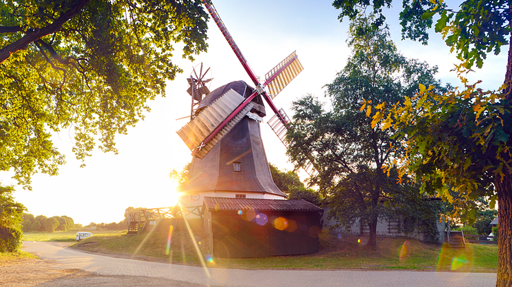 Worpswede: Vindmølle i Teufelsmoor i Niedersachsen© TMN GmbH / Francesco Carovillano