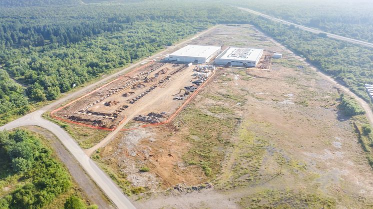 Flooring factory in Ogulin Croatia under construction.