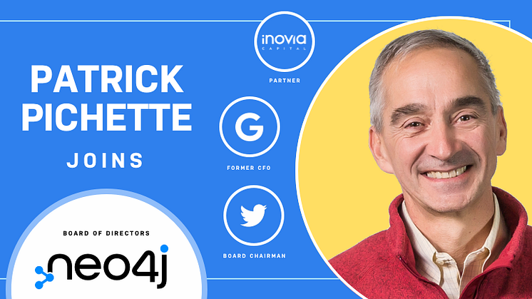 Neo4j förstärker styrelsen med Patrick Pichette, styrelseordförande för Twitter och tidigare CFO på Google