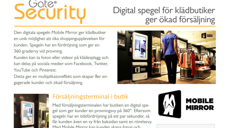 PDF: Digital spegel för klädbutiker ger ökad försäljning