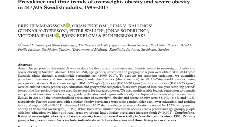 Artikel från Scandinavian Journal of Public Health