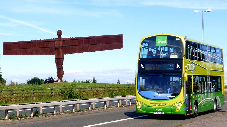 Angel 21 passing the Angel of the North