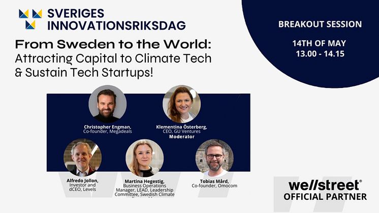 From Sweden to the World: Attracting Capital to Climate Tech & Sustain Tech Startups!