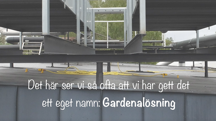 Lämna Gardenan på gräsmattan ... det är kylmediet som behöver avgasas.