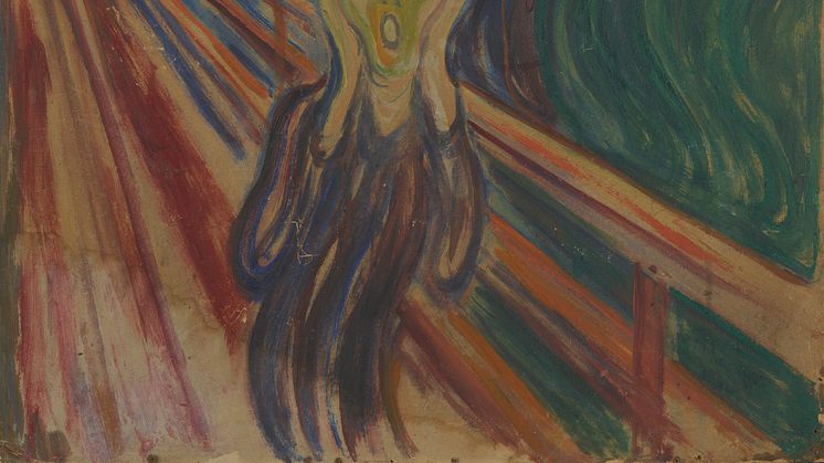 Edvard Munch: Skrik. Tempera og olje på ugrundert papp, 1910? Foto: Munchmuseet.