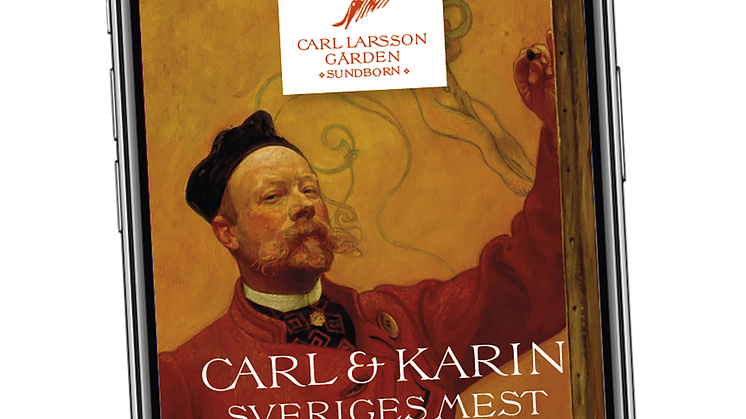 Carl Larsson-gårdens app, mockup_Mobil_swe