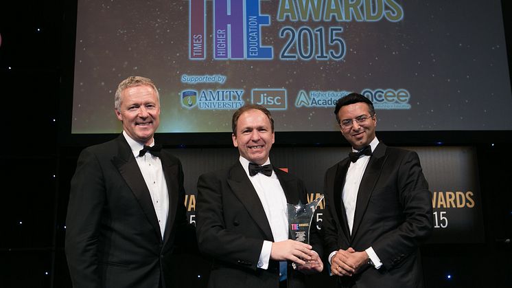 Kevin Kerrigan with Rory Bremner at the Times Higher Education Awards 