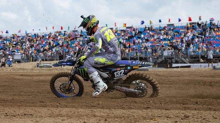  MXGP：12位／7位で総合10位を獲得した#132 アンドレア・ボナクローシ選手（YZ450FM）