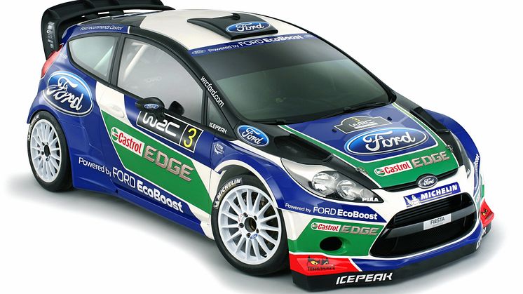 Fordin uusi Fiesta RS WRC -ralliauto sai uuden värityksen 