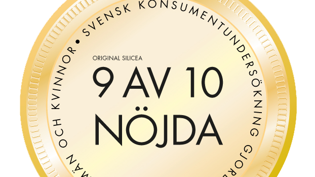 Original Silicea, Svensk konsumentundersökning 9 av 10 nöjda 20150306