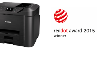 Canons MAXIFY bläckstråleskrivare för företag tilldelas den prestigefyllda internationella designutmärkelsen Red Dot Award