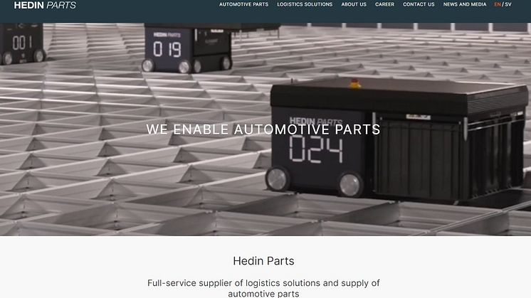 Hedin Parts launches new website. 