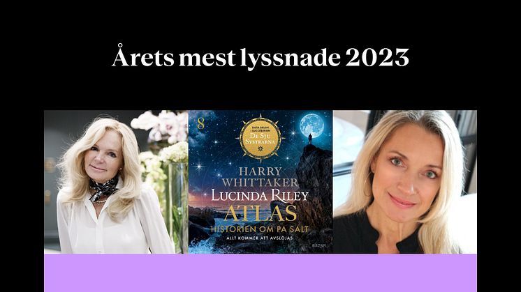 Årets mest lyssnade författare 2023 blev Lucinda Riley