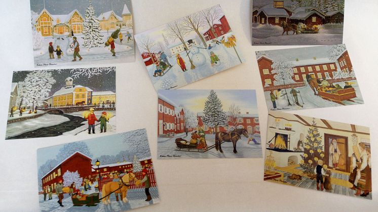 Konstnärinnan Erkers Marie Persson stödjer Erikshjälpens julsatsning genom specialutgåva av julkort