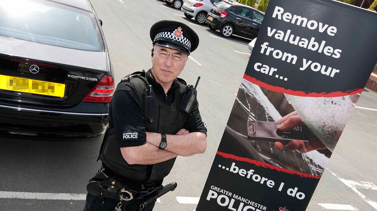 Flags advise Bury motorists on reducing car crime