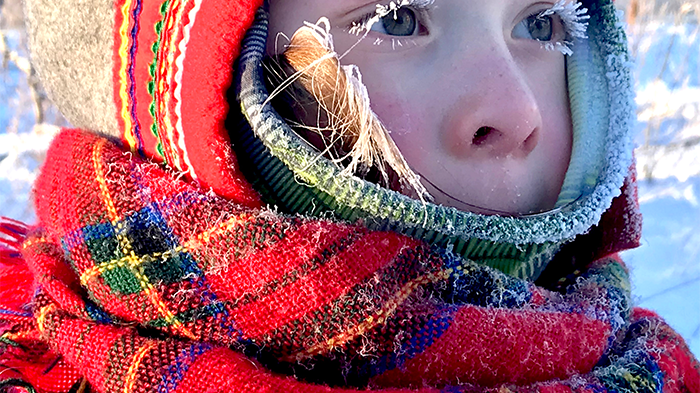 Barn i Sápmi, foto: Malin Skinnar