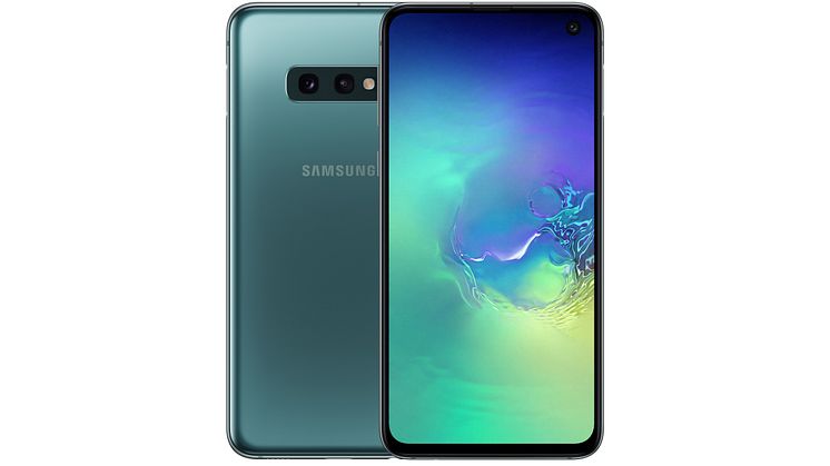 Galaxy S10e_front_back_green