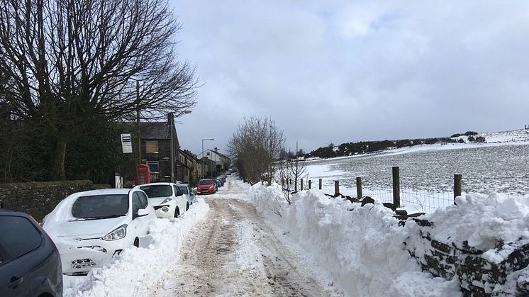 The road leading into Nangreaves Village - 1 March 2018