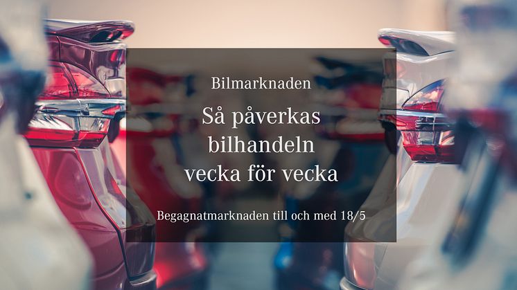 Begagnatmarknaden till och med 18/5 -20