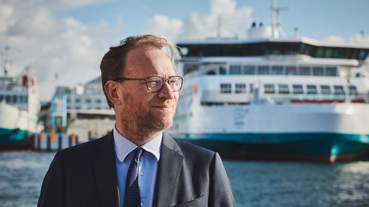 Det nuværende ForSea bliver til Øresundslinjen. Det er effekten af Molslinjens køb af det Helsingborgbaserede rederi i efteråret 2022. I bild Kristian Durhuus, CEO Molslinjen.
