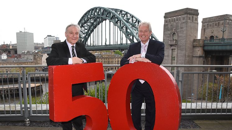 Roy Bellaries (l) with Kevin Carr