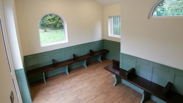 Lingfield waiting room after restoration