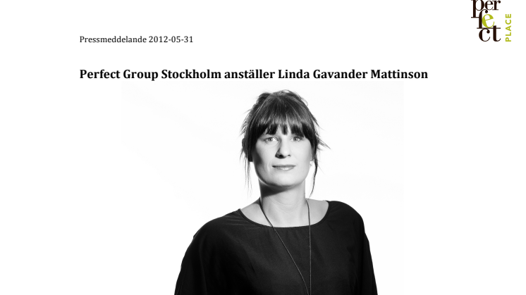 Perfect Group Stockholm anställer Linda Gavander Mattinson