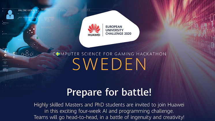 Den 29 oktober–3 december hålls evenemanget Huawei University Challenge 2020