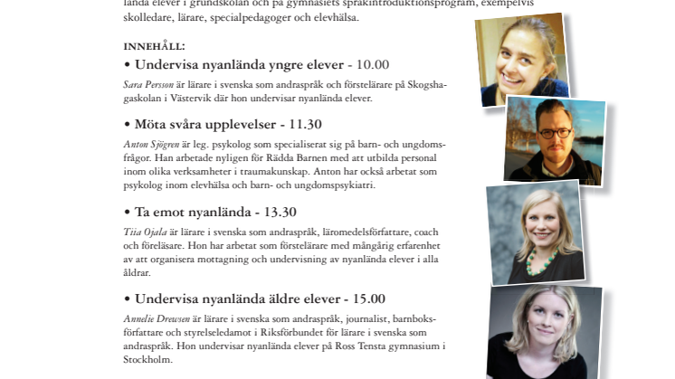 Kursprogram Möta och undervisa nyanlända elever, Malmö