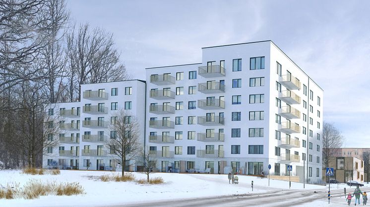 Strategisk Arkitektur på uppdrag av Tornet ritat 81 bostäder i sista etappen av Öster Mälarstrand i Västerås.