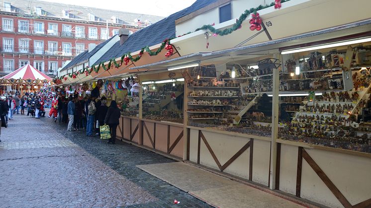 Christmas market in Madrid