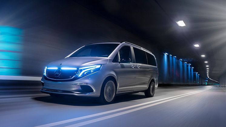 Mercedes-Benz Concept EQV som visas på bilsalongen i Geneve, är världens första eldrivna MPV i premiumklassen.