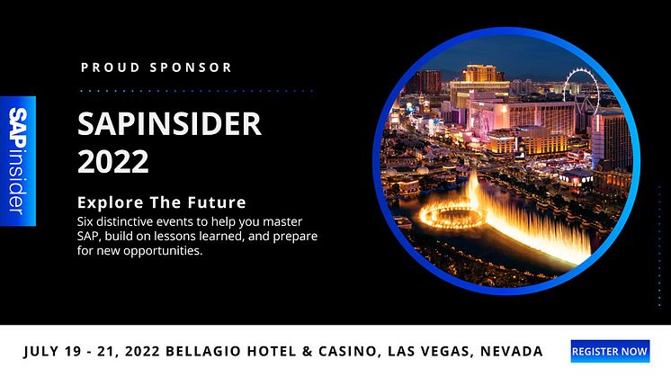 xSuite as Platinum Sponsor in 2022 SAPinsider Conference
