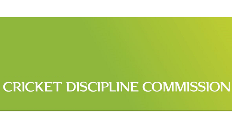 MEDIA ADVISORY: Cricket Discipline Commission accreditation